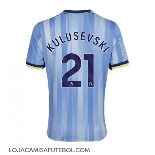 Camisa de Futebol Tottenham Hotspur Dejan Kulusevski #21 Equipamento Secundário 2024-25 Manga Curta